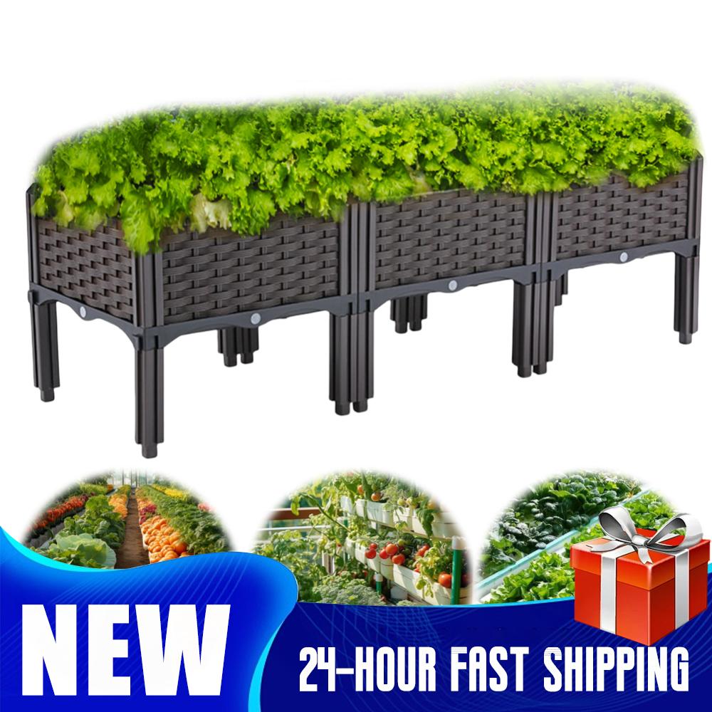 Self-Watering Planter - Yükseltilmiş Bahçe Yatağı, Drenajlı ve Kendinden