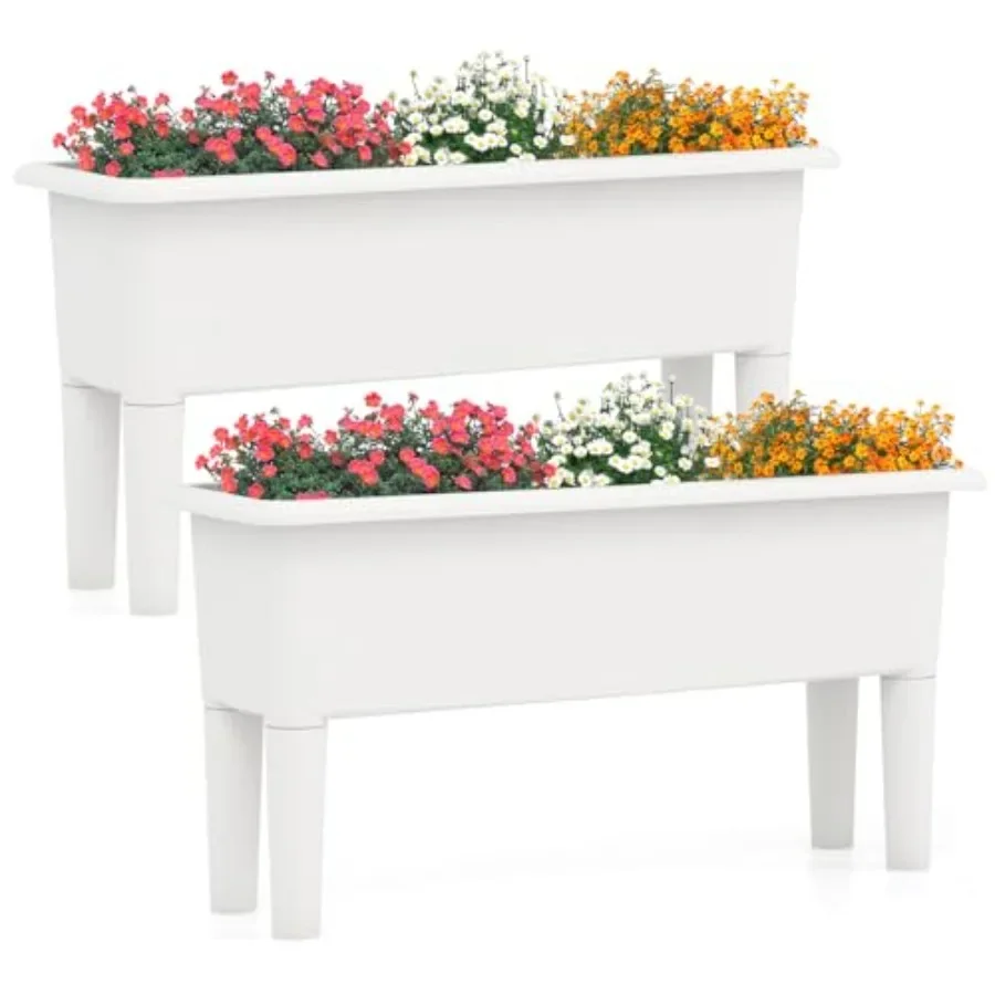 2'li Dış Mekan Yükseltilmiş Ba - Self-Watering Planter incelemesi ve fiyatı