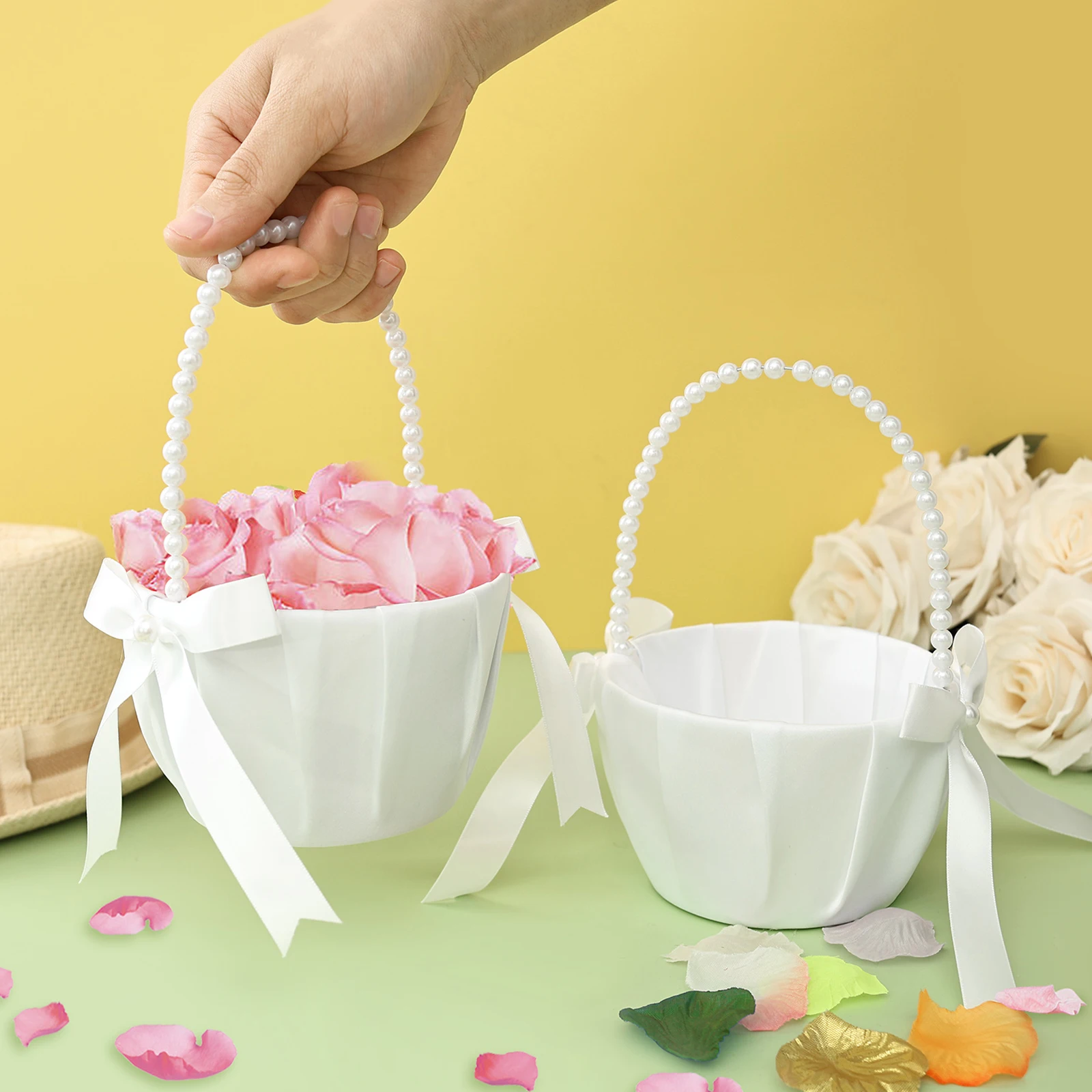 2 adet düğün çiçek kız sepeti  - Gardening Tools Girls incelemesi ve fiyatı